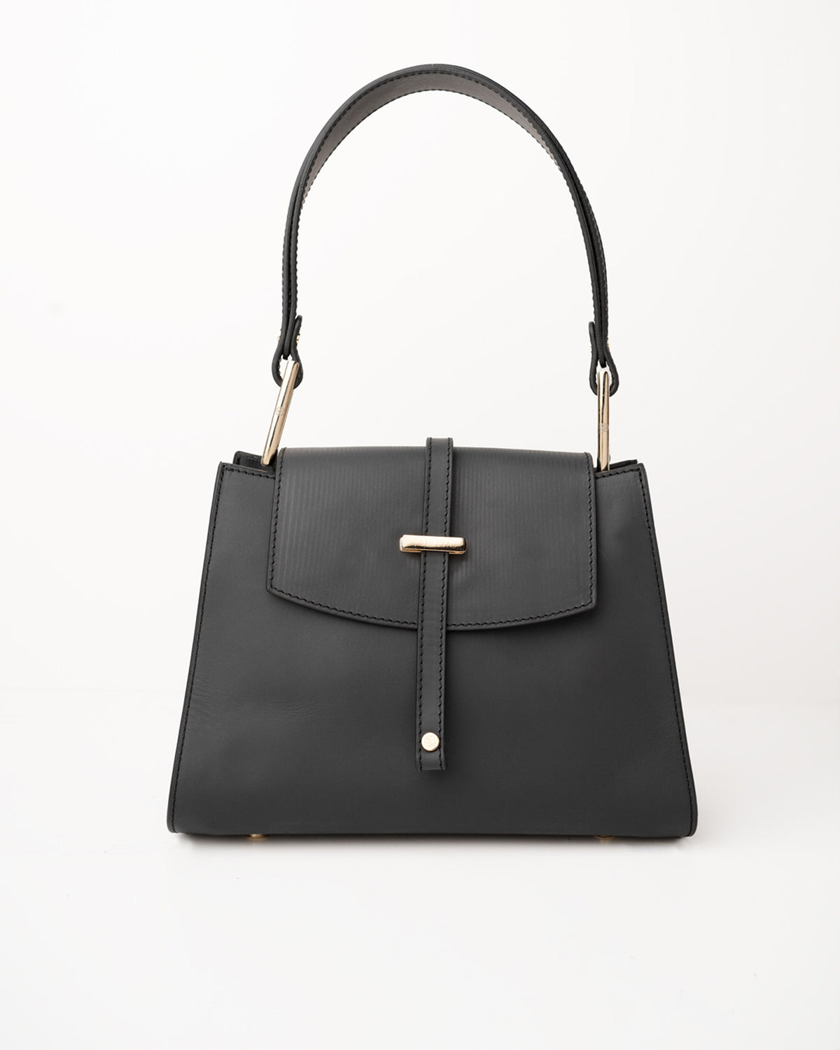 SELLIA ALIA black leather handbag — view 1