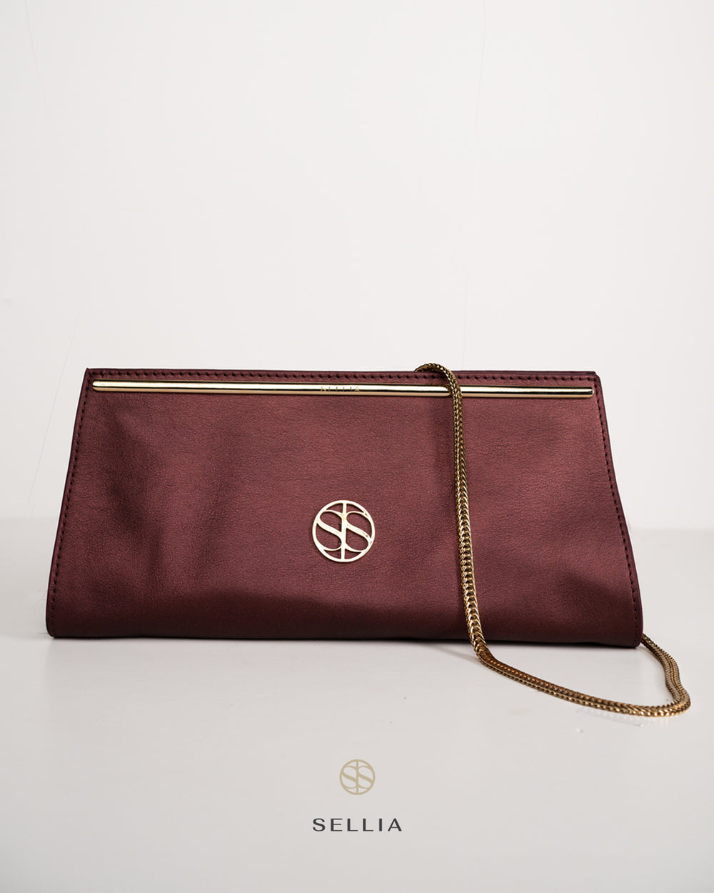 SELLIA LELAH black leather handbag — view 1