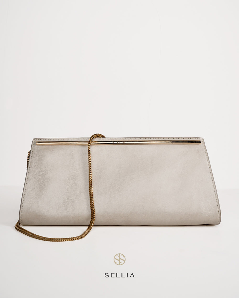 SELLIA LELAH white leather handbag — view 2
